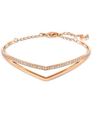 Swarovski Pave Encrusted V Bangle Bracelet