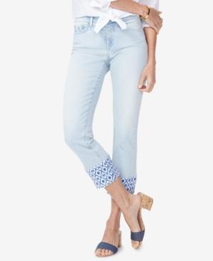 Nydj Sheri Printed-hem Ankle Skinny Jeans