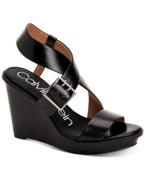 Calvin Klein Women's Palma Wedge Sandals Women's Shoes