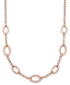 Charter Club Rose Gold-tone Navette-link Statement Necklace, Only At Macy's