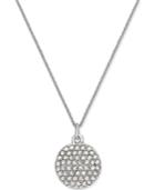 Kate Spade New York Silver-tone Pave All That Glitters Disc Pendant Necklace