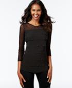 Inc International Concepts Tiered Illusion Top, Only At Macy's
