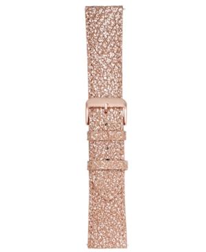 Voguestrap Smart Buddie Platinum Rose Metallic Leather Strap For Use With 22mm Smart Watch