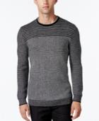 Alfani Collection Men's Stripe Rack-stitch Sweater, Regular Fit, Only At Macy's