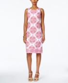 Charter Club Petite Medallion-print Sheath Dress, Only At Macy's