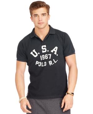 Polo Ralph Lauren Custom-fit Usa Mesh Polo