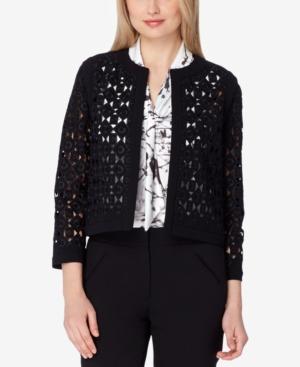 Tahari Asl Laser-cut Blazer