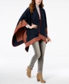 Vince Camuto Whipstitched Chevron Poncho