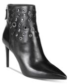 Nine West Topple Hardware Pointed Booties Women's Shoes
