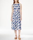 Maison Jules Floral-print Midi Dress, Only At Macy's