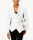 Inc International Concepts Colorblocked Faux-leather Jacket, Created For Macy's