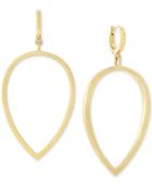 Vince Camuto Gold-tone Huggy Drop Hoop Earrings