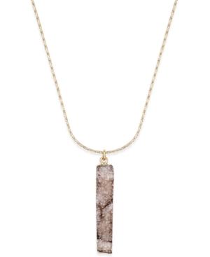 Inc International Concepts Gold-tone Crystal Bar Necklace, Only At Macy's