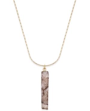 Inc International Concepts Gold-tone Crystal Bar Necklace, Only At Macy's