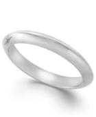Marchesa Diamond Accent Wedding Band In 18k White Gold