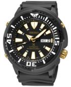 Seiko Men's Automatic Prospex Black Strap Watch 47mm Srp641