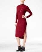 Material Girl Juniors' Striped Mock-neck Bodycon Dress, Only At Macy's
