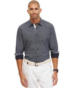Nautica Men's Printed Polka Dot Shirt