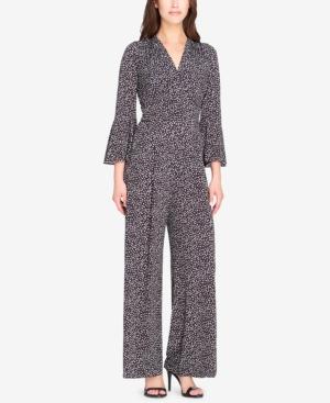 Tahari Asl Knit Bell-sleeve Jumpsuit