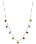 Effy Multi-gemstone Dangle Statement 18 Necklace (2-1/10 Ct. T.w.) In 14k Gold