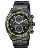 Citizen Watch, Men's Chronograph Drive From Citizen Eco-drive Black Ion-plated Stainless Steel Bracelet 40mm Ca0435-51e