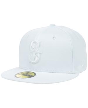 New Era Seattle Mariners White-on-white 59fifty Cap