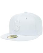 New Era Seattle Mariners White-on-white 59fifty Cap