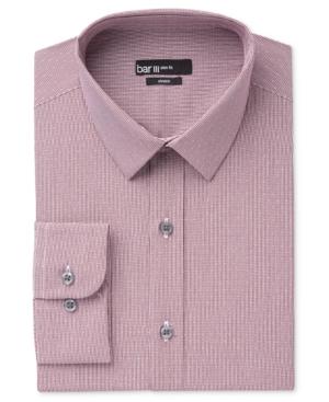 Bar Iii Men's Slim-fit Wine Dot-check Dress Shirt, Only At Macy's