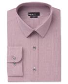 Bar Iii Men's Slim-fit Wine Dot-check Dress Shirt, Only At Macy's