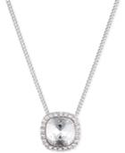 Givenchy Silver-tone Crystal Pendant Necklace