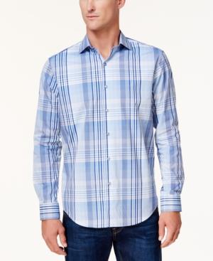 Tasso Elba Men's Campari Plaid Shirt, Created For Macy's