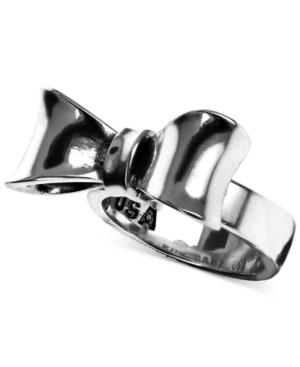 King Baby Bow Ring In Sterling Silver