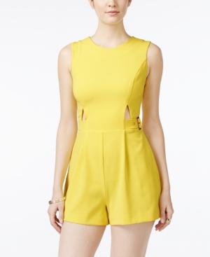 Xoxo Juniors' Cutout Buckle-trim Romper