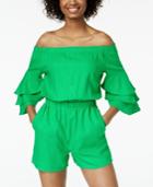 Xoxo Juniors' Off-the-shoulder Tiered-sleeve Romper