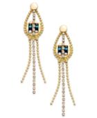 Danielle Nicole Gold-tone Four Waters Drop Earrings