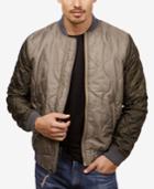 Lucky Brand Men's Quilted Colorblocked Bomber Jacket