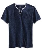 Inc International Concepts Men's Static Shock Layered-look Split-neck T-shirt, Only At Macy's