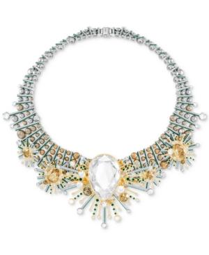 Swarovski Two-tone Multi-crystal Statement Necklace