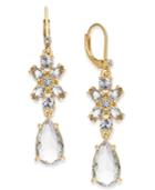 Kate Spade New York 14k Gold-plated Crystal Drop Earrings