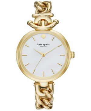 Kate Spade New York Women's Holland Gold-tone Stainless Steel Bracelet Watch 34mm Ksw1140