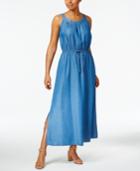 Style & Co Denim Maxi Dress, Only At Macy's