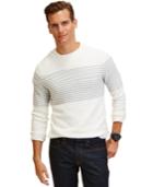 Nautica Modal Stripe Crew Neck Sweater