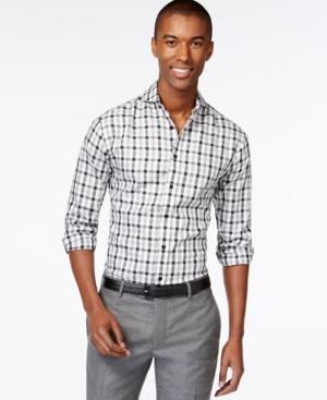 Vince Camuto Men's Plaid Long-sleeve Shirt