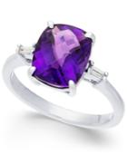 Amethyst (2-7/8 Ct. T.w.) & Diamond Accent Ring In Sterling Silver
