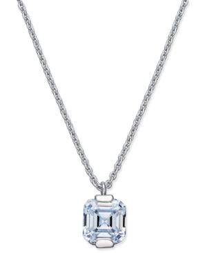 Inc International Concepts Silver-tone Cubic Zirconia Pendant Necklace, Only At Macy's