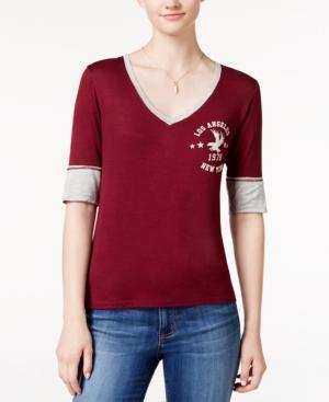 Pretty Rebellious Juniors' La And Ny Graphic T-shirt