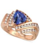 Le Vian Tanzanite (1-1/3 Ct. T.w.) And Diamond (1/2 Ct. T.w.) Ring In 14k Rose Gold