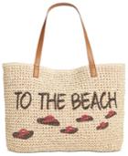 Style & Co To The Beach Straw Tote, Only At Macy's