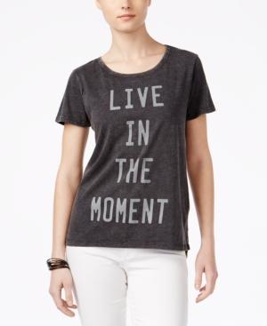 Hybrid Juniors' Live In The Moment Graphic T-shirt