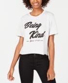 Rebellious One Juniors' Kind Cotton Graphic T-shirt